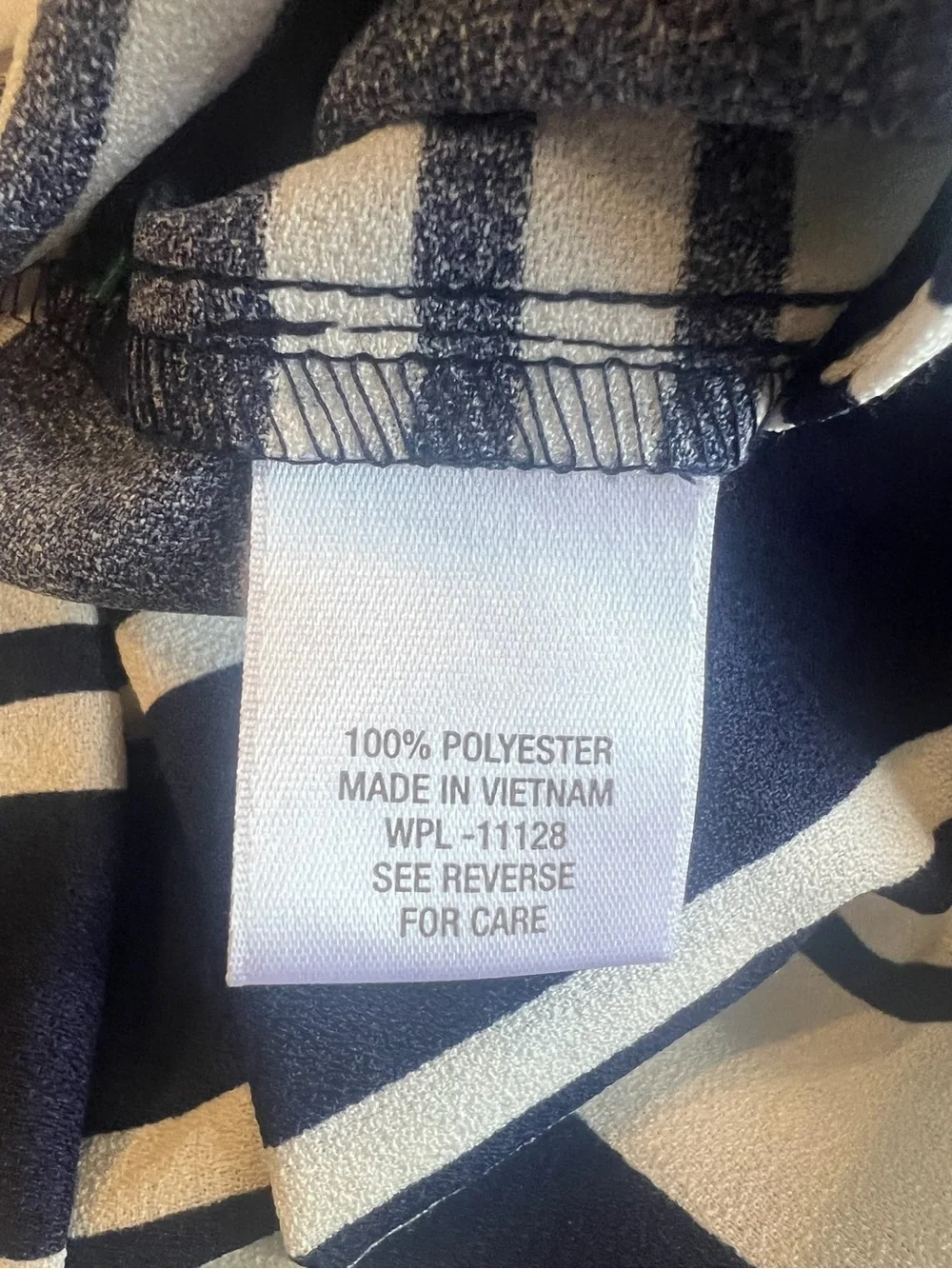 Roz & Ali Navy and White Striped Circle Skirt